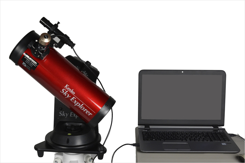 Kenko 天体望遠鏡 Sky Explore SE-AT100N RD 反射式 口径100mm 焦点距離450mm 卓上型 自動追尾機能付