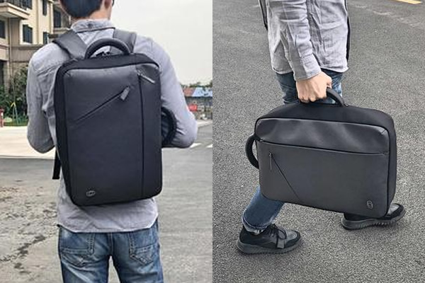 盗難防止対策万全！警報アラームが鳴るスマートジッパー付き2WAYバック 