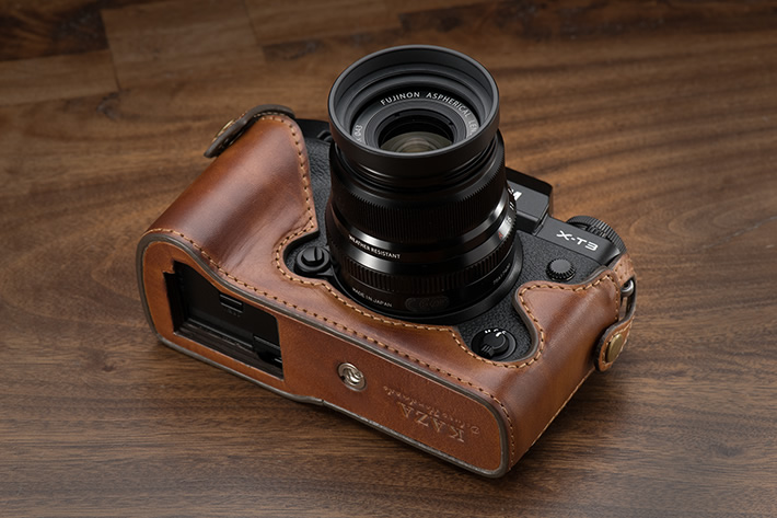 KAZA FUJIFILM X-T3専用ハーフレザーケース