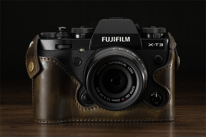 KAZA FUJIFILM X-T3専用ハーフレザーケース