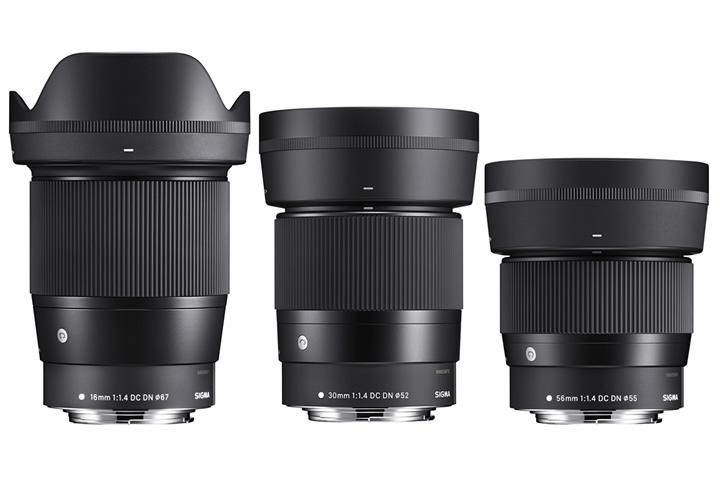 シグマ初・キヤノン EOS Mシリーズ用の大口径F1.4単焦点レンズ3本が