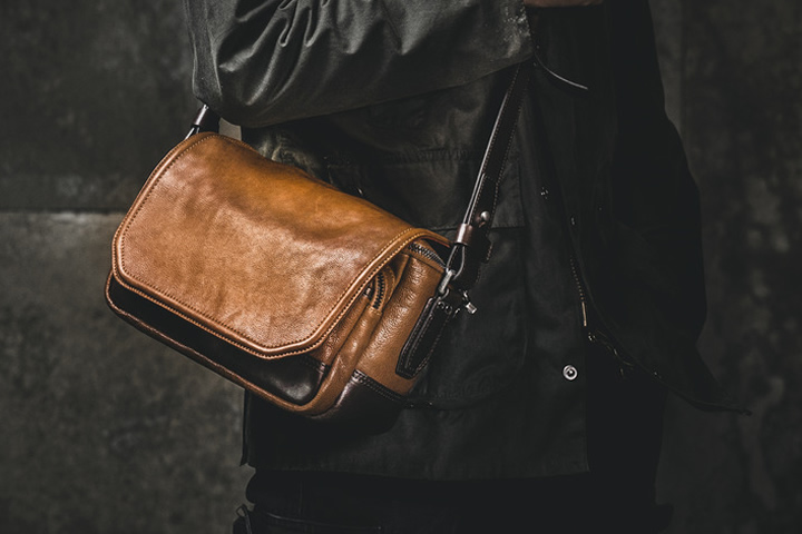 高級レザーをふんだんに使ったショルダーバッグ「WOTANCRAFT RYKER」に 