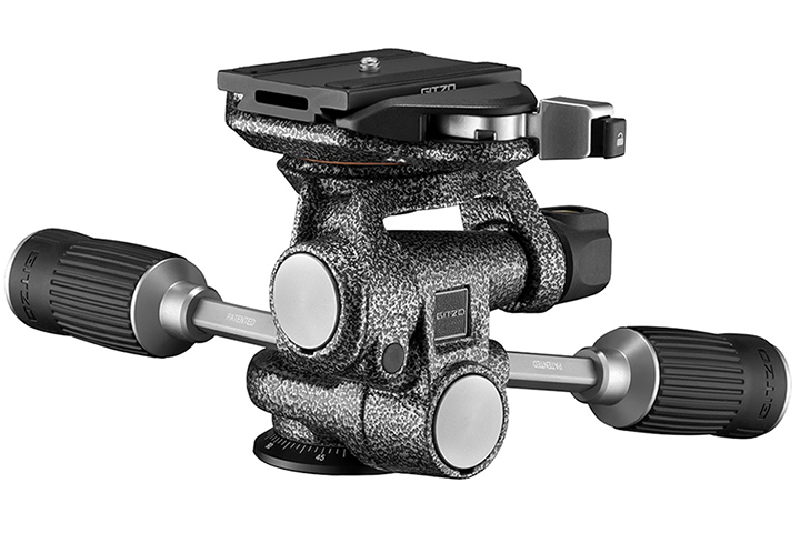 ジッツォ GITZO カメラ三脚用雲台 (型番G1372) 水準器付 16年ぶりに新製品が登場！ ジッツオの3ウェイフルード雲台「GHF3W
