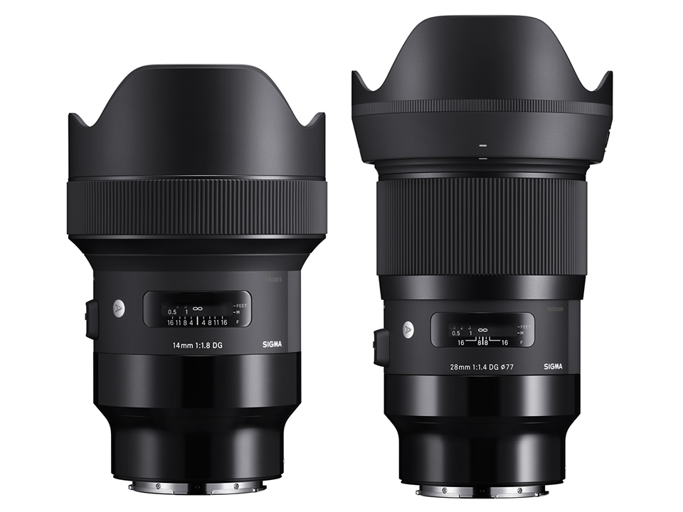 シグマの単焦点レンズ「14mm F1.8」「28mm F1.4」Lマウント用が発売