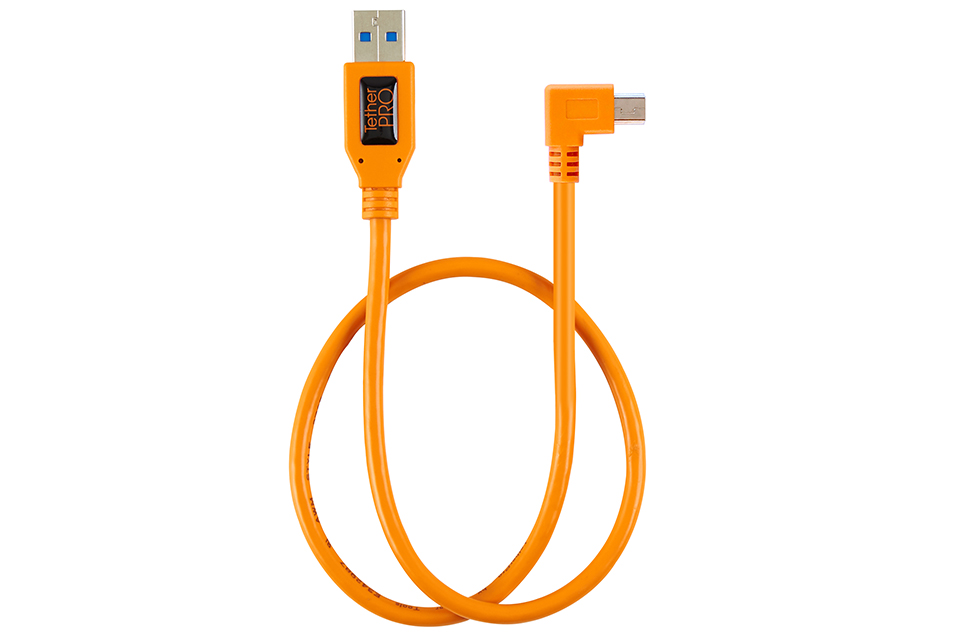 TetherPro ライト アングル アダプター USB 2.0 to USB 2.0 mini-B 5-pin
