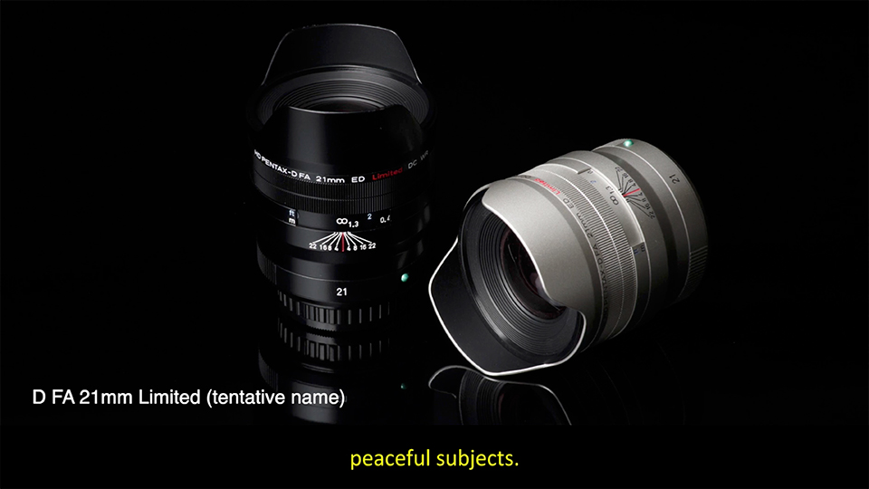 HD PENTAX-D FA 21mm Limited（仮称）