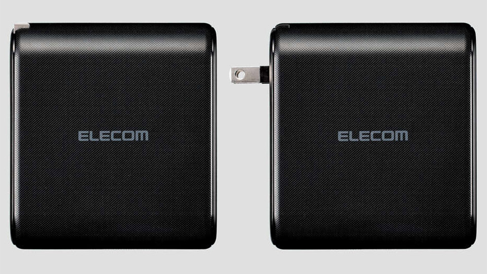 エレコムAC充電器一体型モバイルバッテリー
