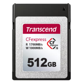 スムーズな高速連写を可能にするCFexpress Type Bカード「CFexpress 820」トランセンドから発売