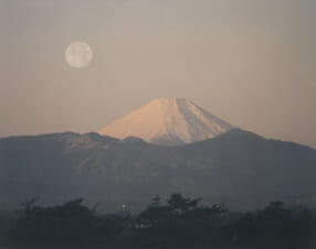 岡田紅陽 富士望景−武蔵野から