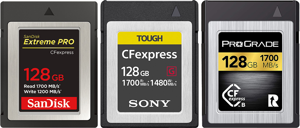 CFexpress Type B メモリーカード