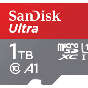 サンディスクの高速microSDカードに大容量1TBがラインナップ「ウルトラ microSDXC UHS-Iカード 1TB」