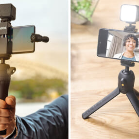 スマホでのVlog撮影に、マイク・三脚・ライトがセットになった「RODE ブイロガーキット」