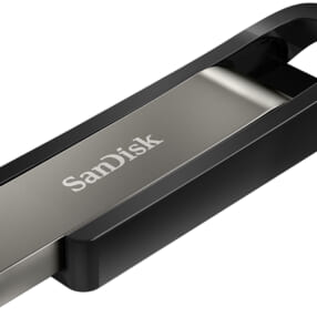 持ち運びに便利なスライド式の高速USBメモリー「サンディスク Extreme Go USB ドライブ」