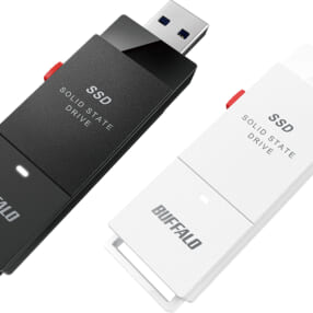 小さい・薄い・軽いポータブルSSDが高速化！ Type-A/C両対応の「バッファロー SSD-SCTU3A」シリーズ