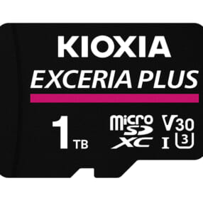 4K動画撮影に対応する大容量1TBのmicroSDカード「EXCERIA PLUS microSDXC UHS-I メモリカード」