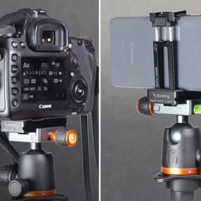 カメラにもスマホにも使えるアルカスイス互換のクイックリリースプレート「GoWing Smart Plate」