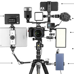 カメラや三脚にさまざまなアクセサリーを装着できる「VANGUARD VEO ACCESSORIES」