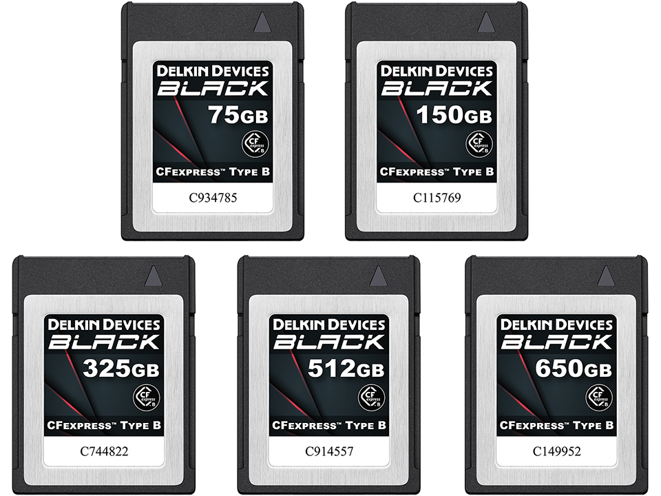 季節のおすすめ商品 HSGiウェブショップDelkin Devices 325GB BLACK CFexpress Type B メモリーカード  DCFXBBLK325