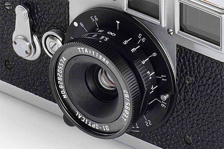 使い込むほど味が出る真鍮製の小さな広角レンズ「TTArtisan 28mm f/5.6