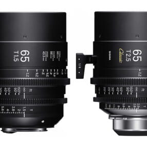 シグマが2本の65mmシネレンズ「65mm T1.5 FF」「65mm T2.5 FF」を開発発表