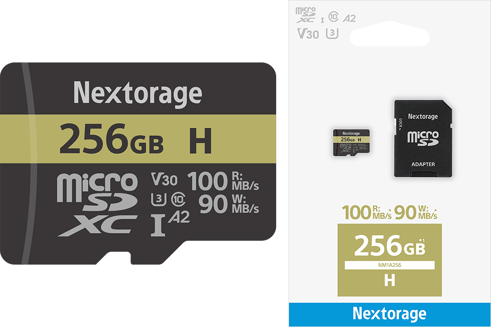 Nextorage microSDXC UHS-Iメモリーカード Hシリーズ 256GB (NM1A256)