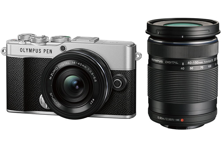 クラシカルなデザインの小型軽量ミラーレス「OLYMPUS PEN E-P7」に