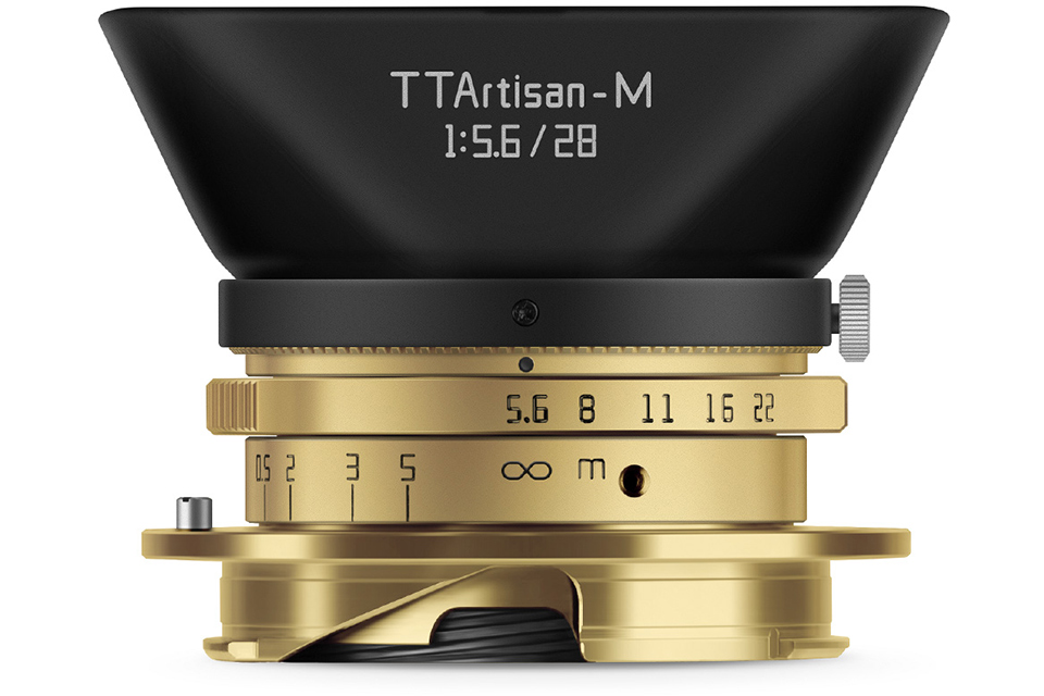 TTArtisan 28mm f/5.6 Mマウント ゴールド＆チタンカラー