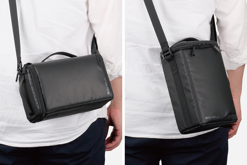 縦でも横でも使える！ ショルダーバッグにもなるインナーバッグ「ハクバ プラスシェル マルチアクセス インナーバッグ」 CAPA