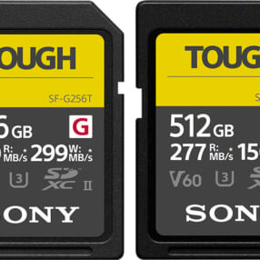 ソニーのタフな高速SDメモリーカードに大容量モデルが登場「SF-G256T」「SF-M512T」
