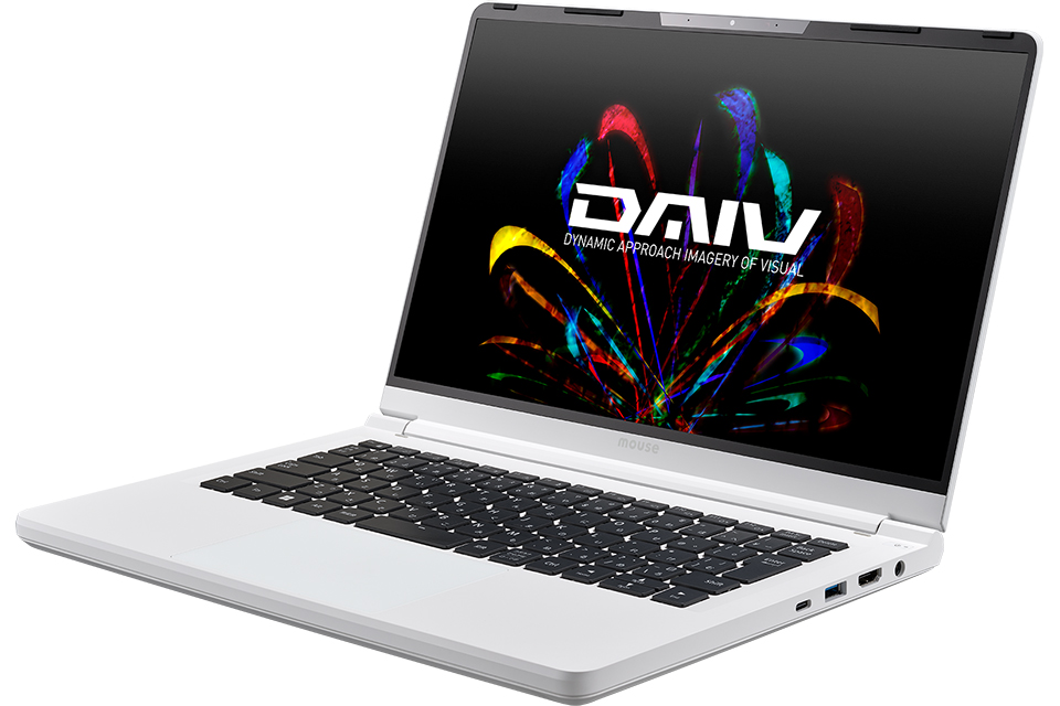 コスパに優れたホワイトカラーの14型クリエイター向けノートPC「DAIV ...