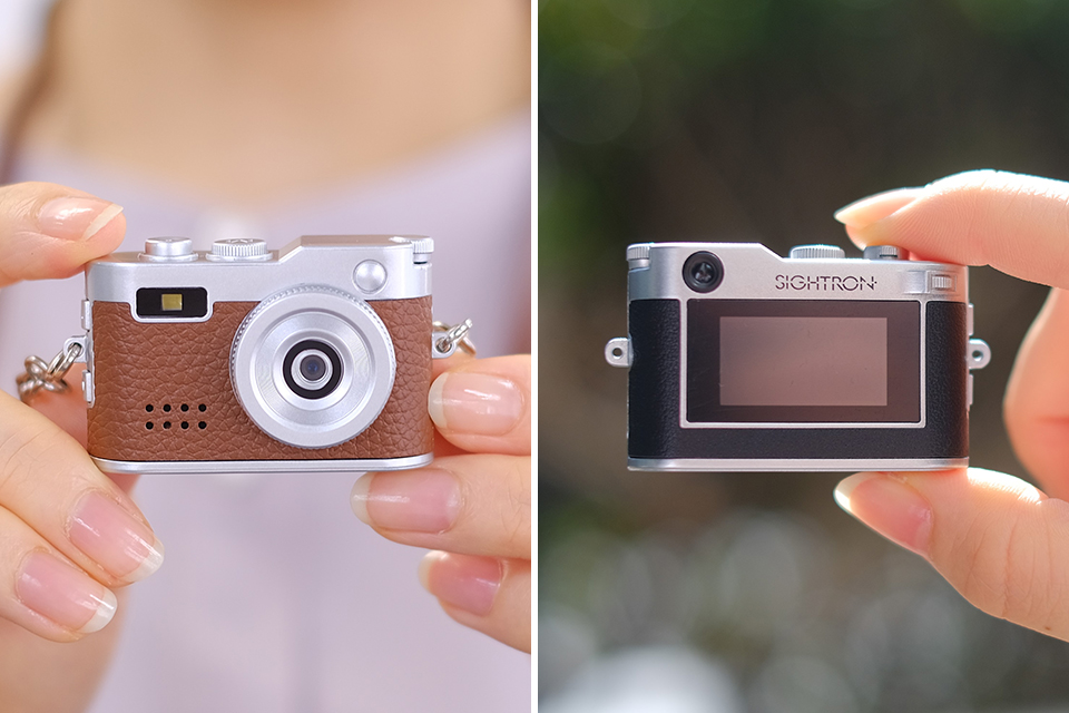 指でつまめる超小型！ 液晶モニター付きのレトロなミニデジタルトイ