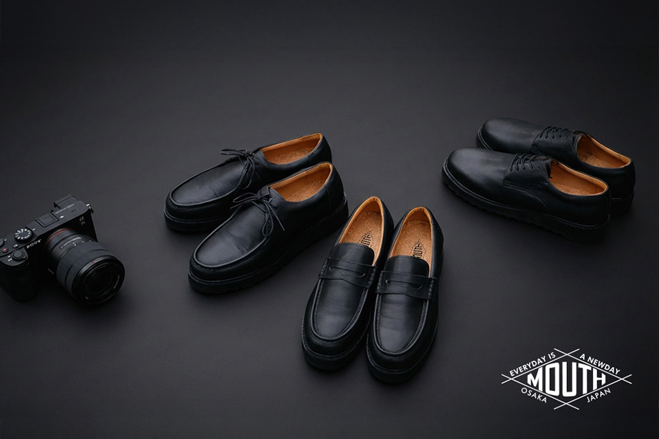 革靴なのにスニーカーの履き心地！ 写真を撮る人のためにつくられた靴