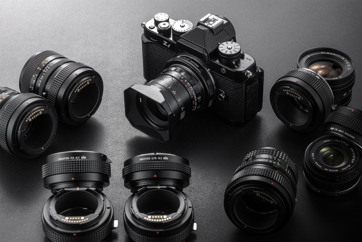 Nikon Z fc ミラーレスカメラ レンズ3本 マウントアダプター2つセット 眠っていたレンズをニコンのミラーレスに装着できる電子接点付き