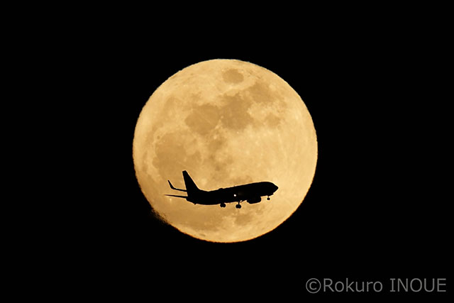満月×飛行機 撮影ワークショップ