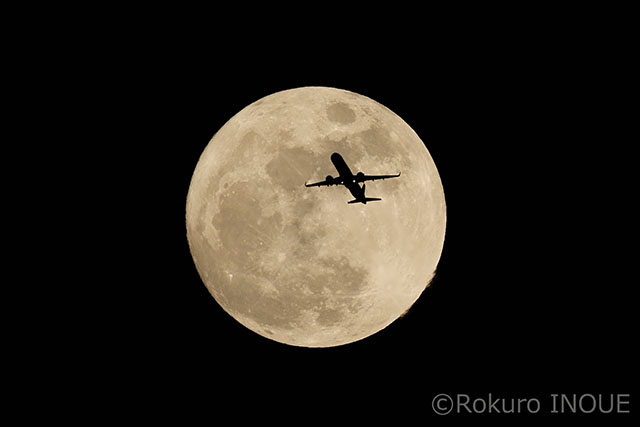 満月×飛行機 撮影ワークショップ