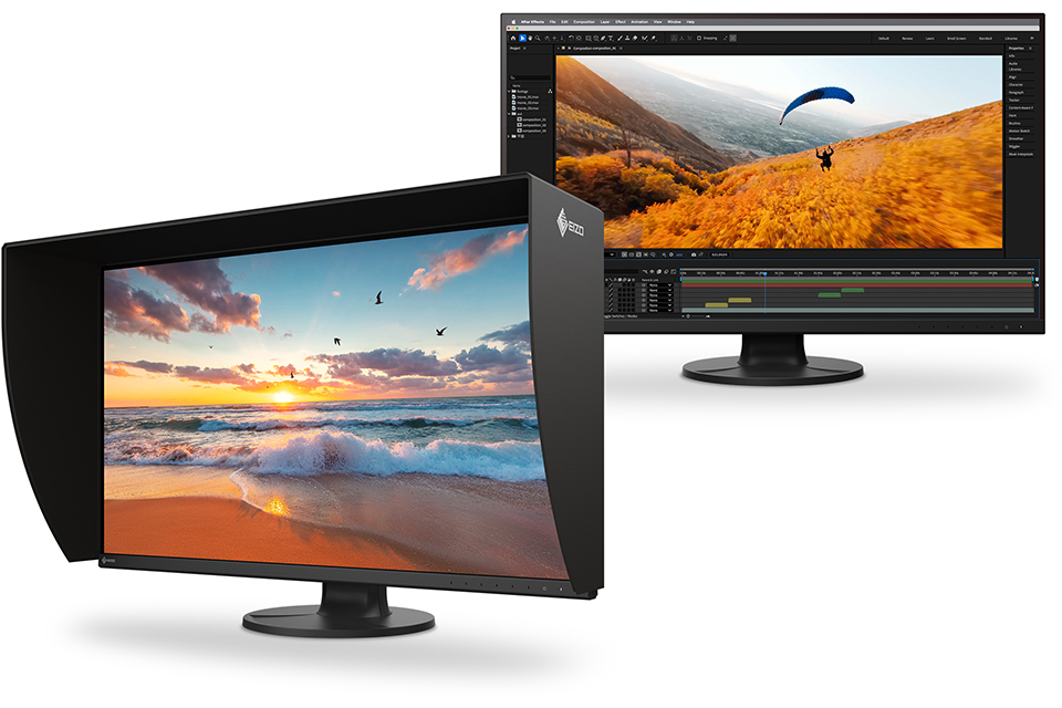 大画面で作業がはかどる31.5型の4Kカラーマネージメントモニター