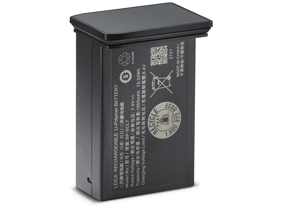 ライカM11-P用バッテリー BP-SCL7 メタルグレー