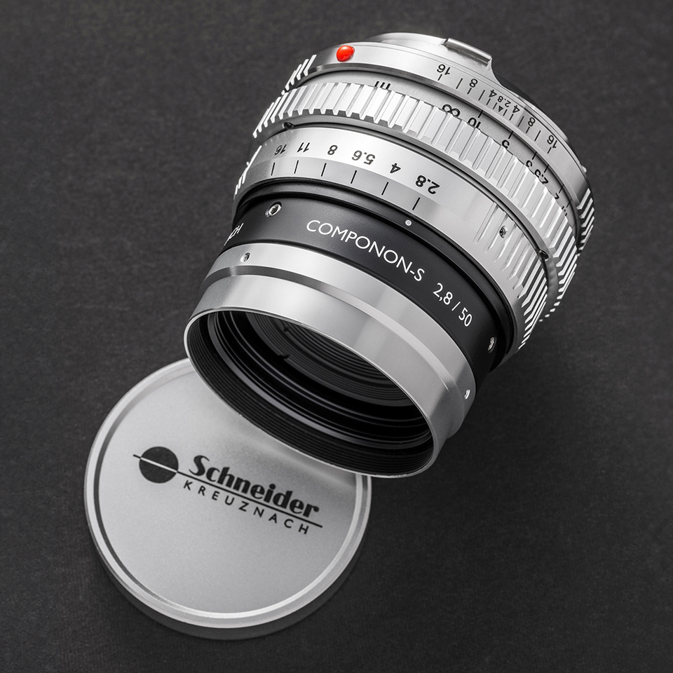 Schneider Componon-S 50mm F2.8 Mマウント改・フード (L-E39-A) セット