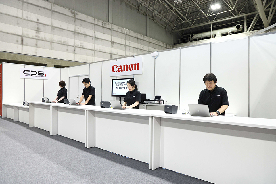 アジア競技大会キヤノンプロサポートブース