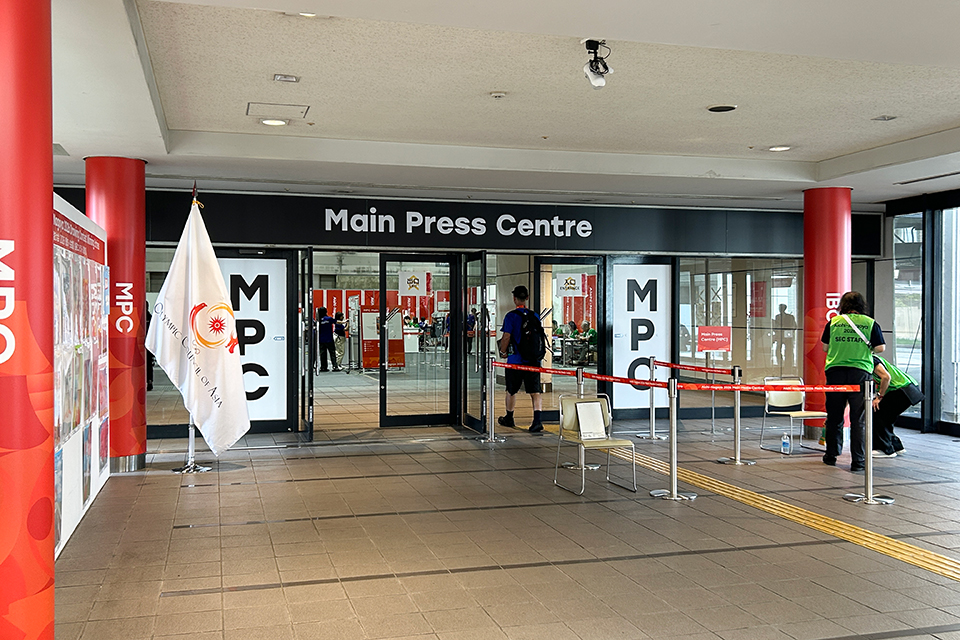 アジア競技大会キヤノンプロサポートブース