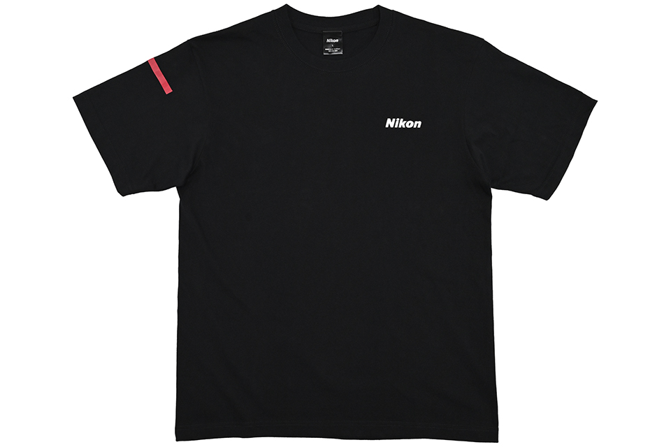 ニコン Tシャツ ブラック×レッド