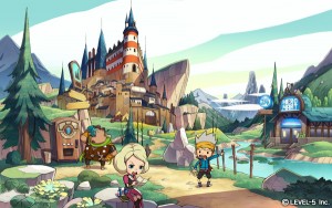 ↑本作のメインビジュアル。右側にコンビニのような「ヒーローマート」が見える。