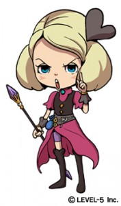 ↑「ヒロインぽい人」マヨネ。軽いノリの、”イマドキ風魔法使い少女”。気性が荒く、興奮するとマシンガンのように早口でしゃべりだす