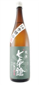 ↑琵琶湖の最北端に面した長浜の蔵「冨田酒造」による1本。銘柄は賤ヶ岳の戦で活躍た、豊臣秀吉配下の7人の武士に由来します。コクのある風味は、燗にぴったりです