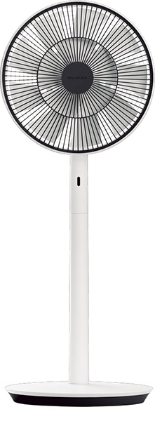 ↑こうして出来上がるGreenFan Japan。、渦を巻かない自然界のものに近い風を作り出す扇風機です。高効率で細かく制御できるDCモータ ーを搭載し、最弱運転時の消費電力はわずか1.5W(運転音は蝶2羽の羽ばたきの音とほぼ同じ13dB)と経済的!