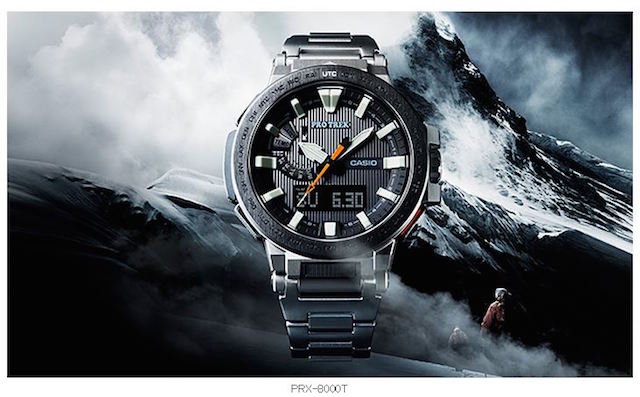 プロ登山家と共同開発した最強のアウトドアウオッチ「CASIO PRX－8000T」登場！【10月30日発売】
