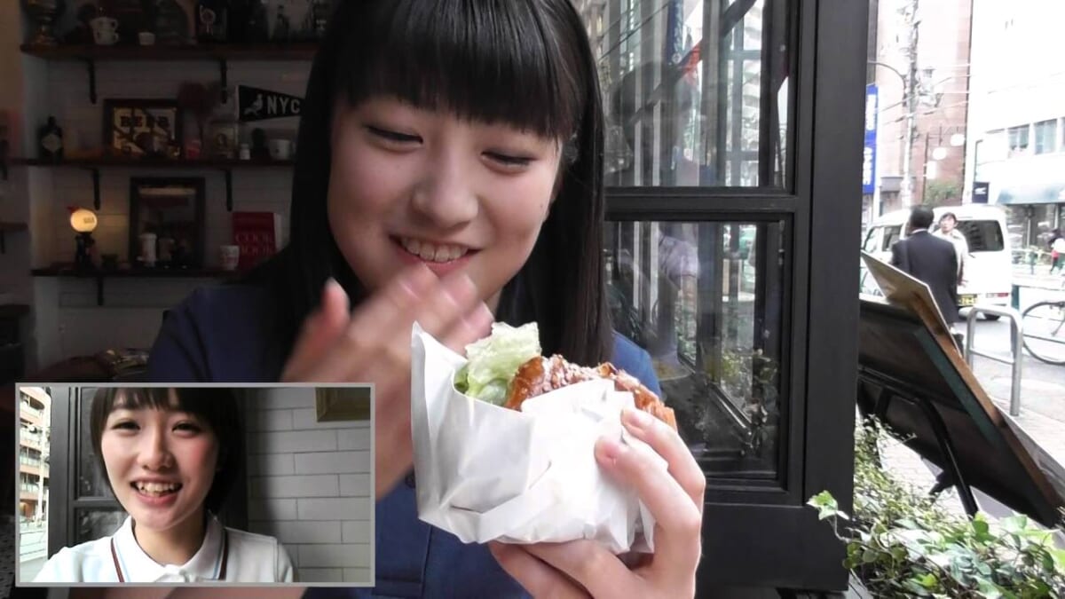 【連載】モーニング娘。’16 工藤 遥＆羽賀朱音の10秒食レポ【ハンバーガー編】