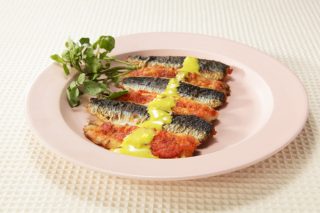 ↑調理例。イワシのポワレ