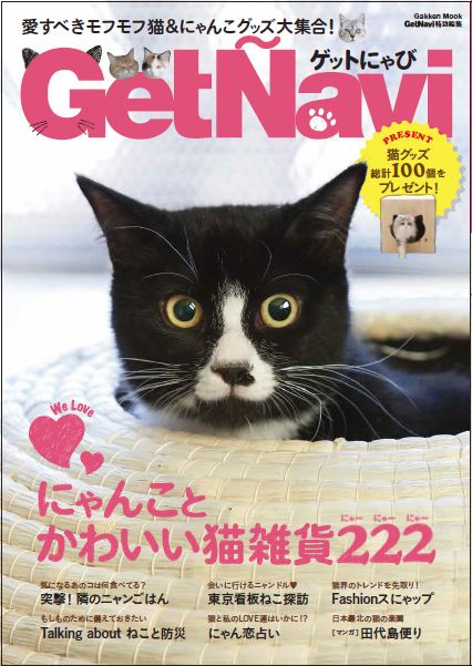 猫336匹大集合! 「GetNavi」が猫まみれになったムック「ゲットにゃび」は5月31日（火）発売!