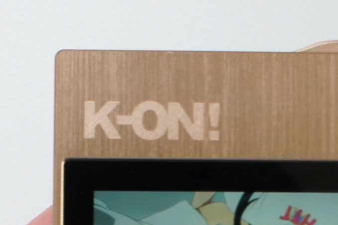 ↑正面上部にはK-ON!の刻印